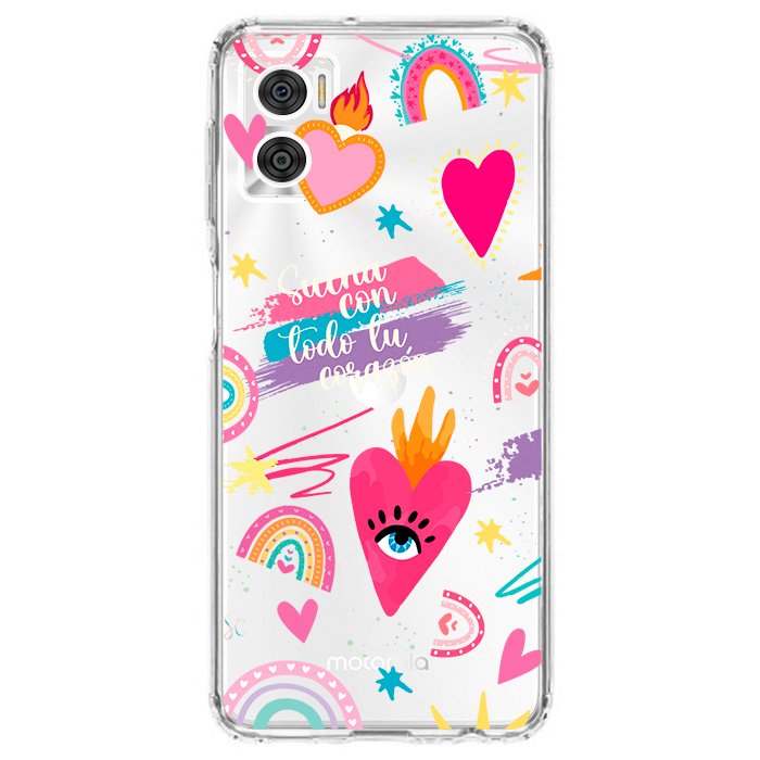 Case Celular Corazones 3 - Motorola