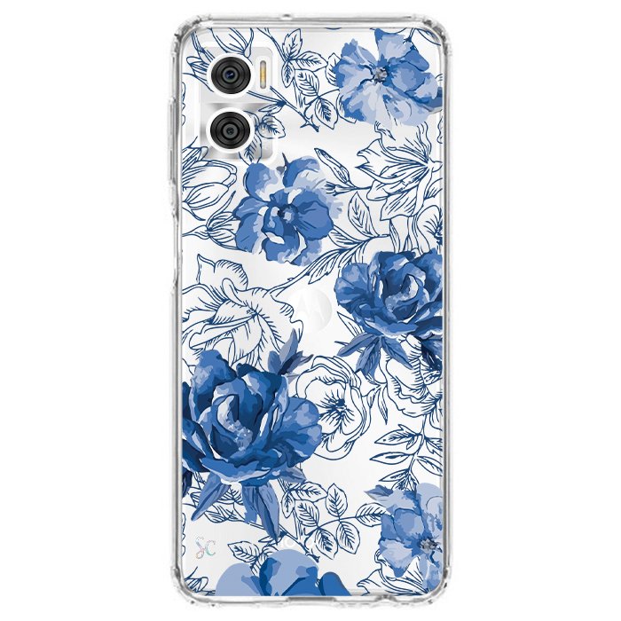 Case Celular Flores Azules - Motorola
