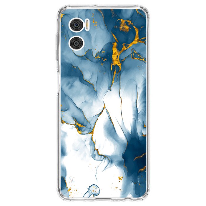 Case Celular Marmol Azul - Motorola