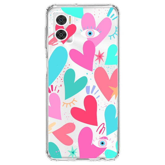 Case Celular Corazones 2 - Motorola