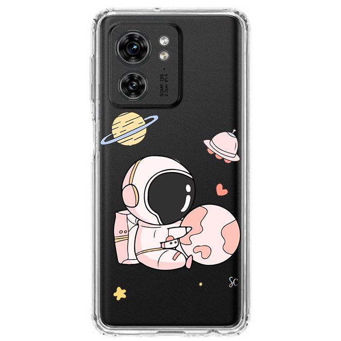 Case Celular Astronauta Rosa - Motorola