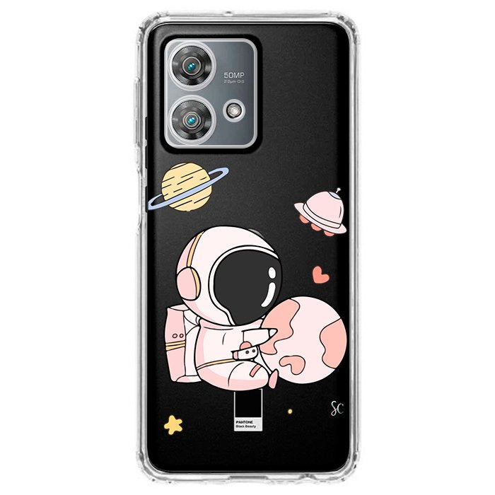 Case Celular Astronauta Rosa - Motorola