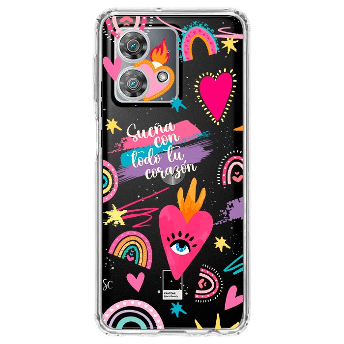 Case Celular Corazones 3 - Motorola