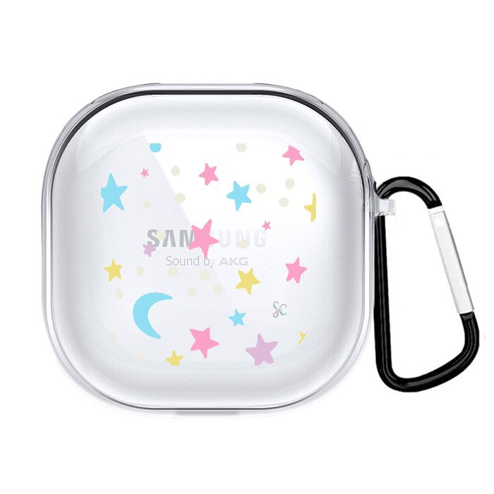 Case Audífonos Transparente Estrellas
