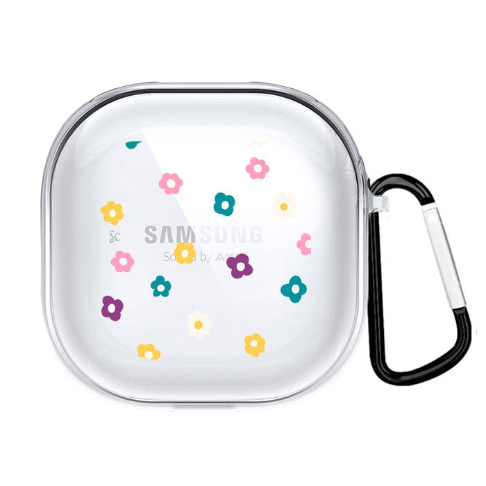 Case Audífonos Transparente Flores
