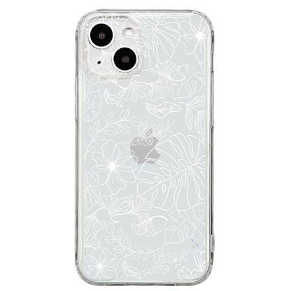 E. Case flores blancas - Apple