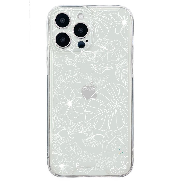 E. Case flores blancas - Apple
