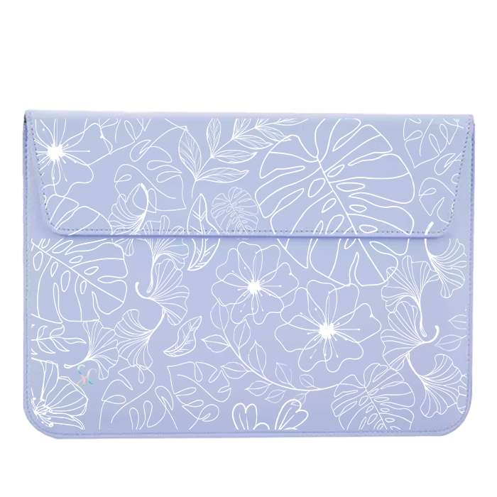 A Funda Computador Flores Blancas