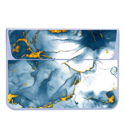 A Funda Computador Marmol Azul