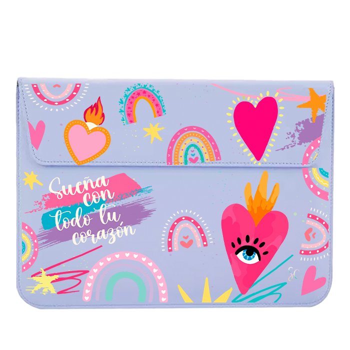 Funda Computador Corazones 3