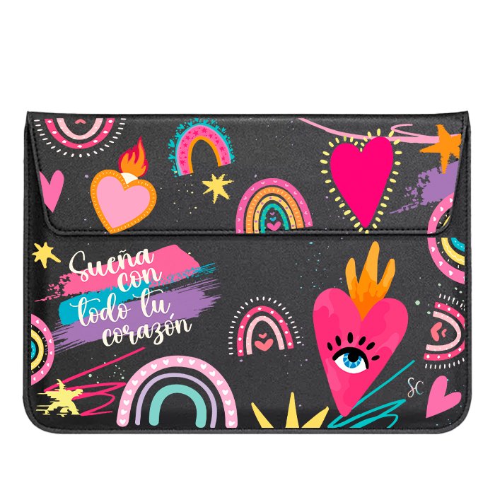 Funda Computador Corazones 3