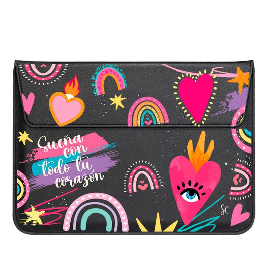 Funda Computador Corazones 3