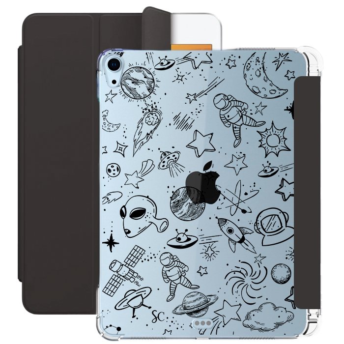 E. Case iPad Galaxia Negro