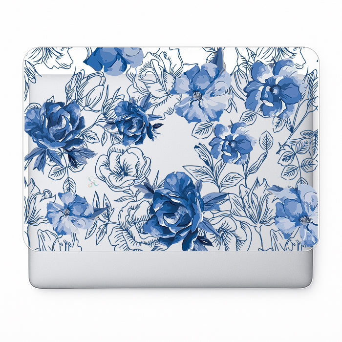 Hidrogel Computador Flores Azules