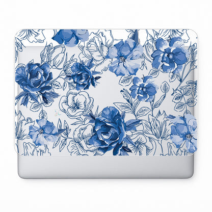 Hidrogel Computador Flores Azules