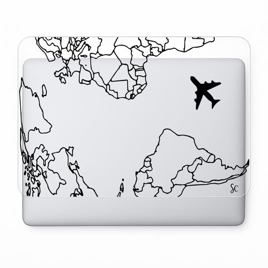 Hidrogel Computador Mapa Mundi Negro