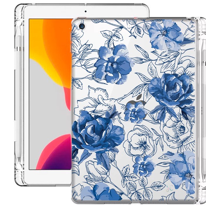E. Case iPad Flores Azules