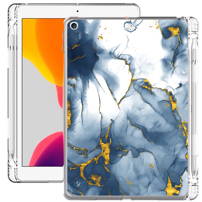 E. Case iPad Marmol Azul