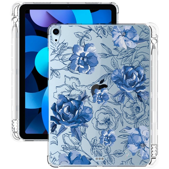 E. Case iPad Flores Azules