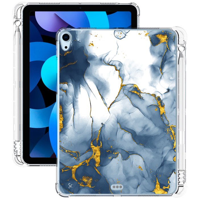 E. Case iPad Marmol Azul
