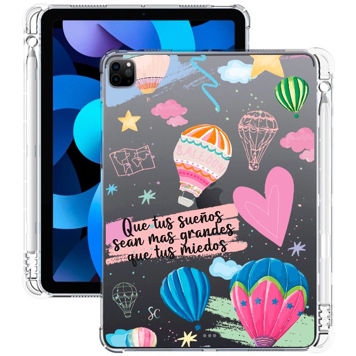 E. Case iPad Globos
