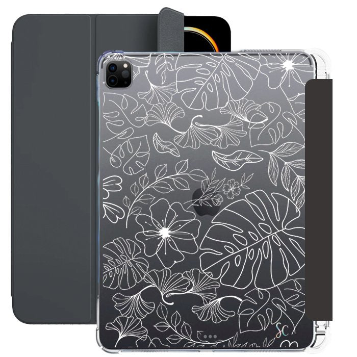 E. Case iPad Flores Blancas