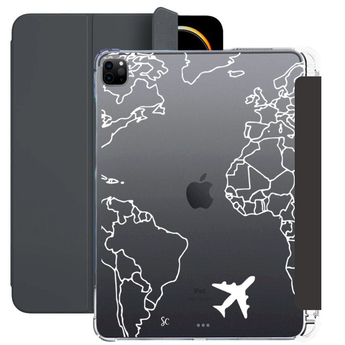 E. Case iPad Mapa Mundi Blanco