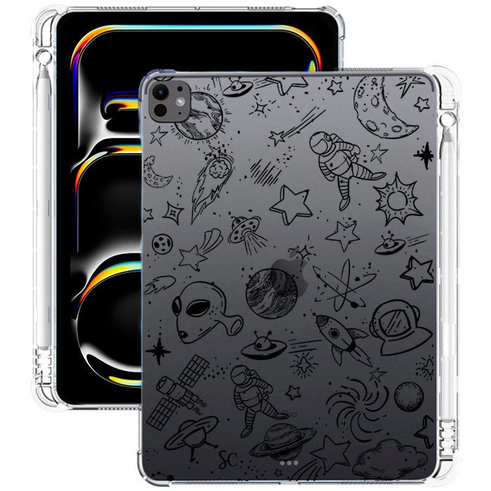 E. Case iPad Galaxia Negro