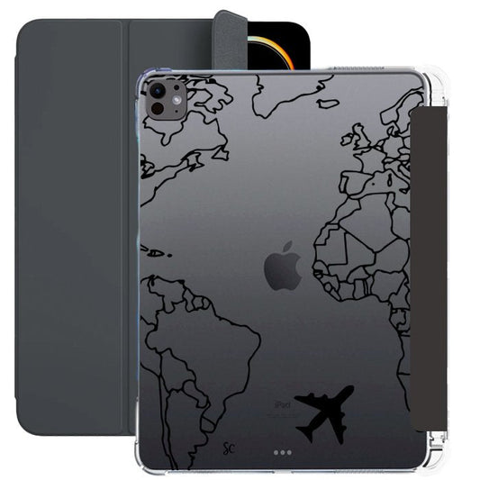 E. Case iPad Mapa Mundi Negro