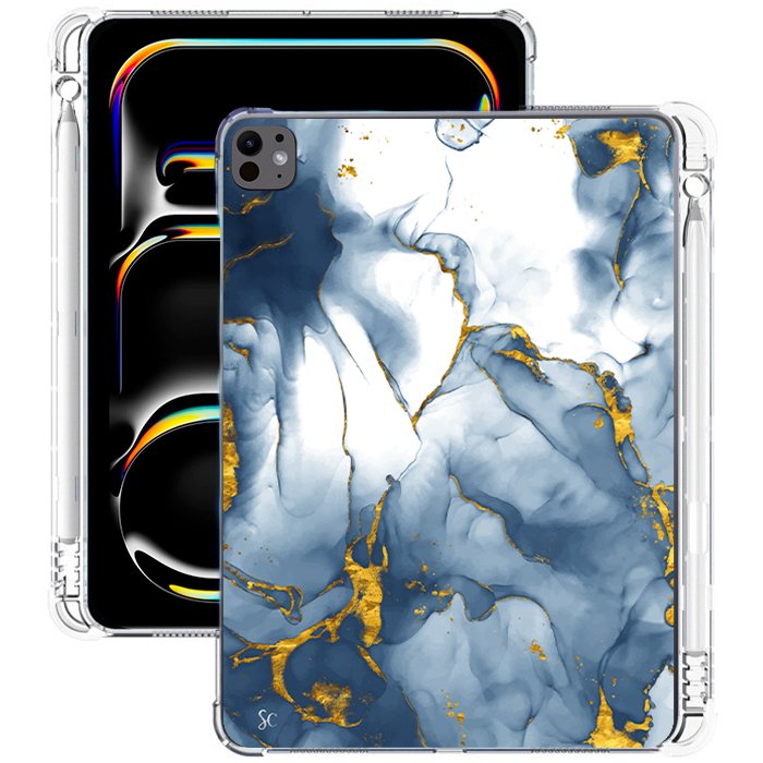 E. Case iPad Marmol Azul