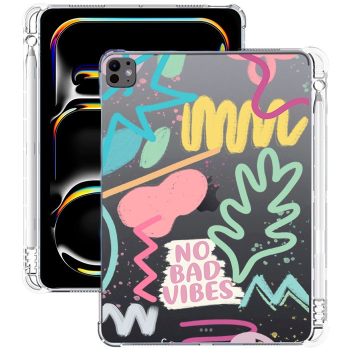 E. Case iPad No Bad Vibes