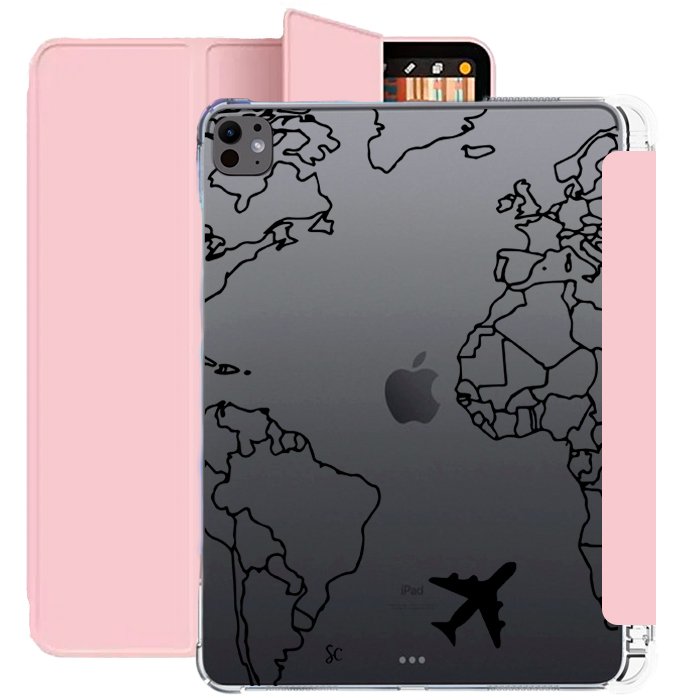 E. Case iPad Mapa Mundi Negro