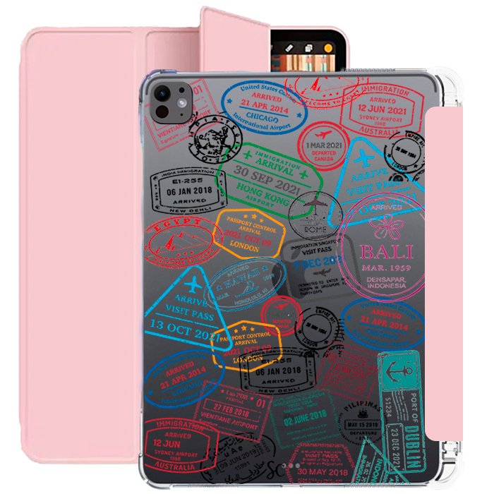 E. Case iPad Sellos Pasaporte