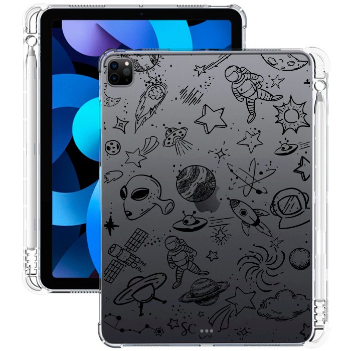 E. Case iPad Galaxia Negro