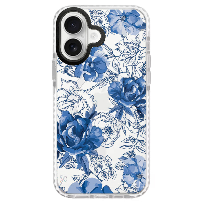 Case Celular Flores Azules - iPhone