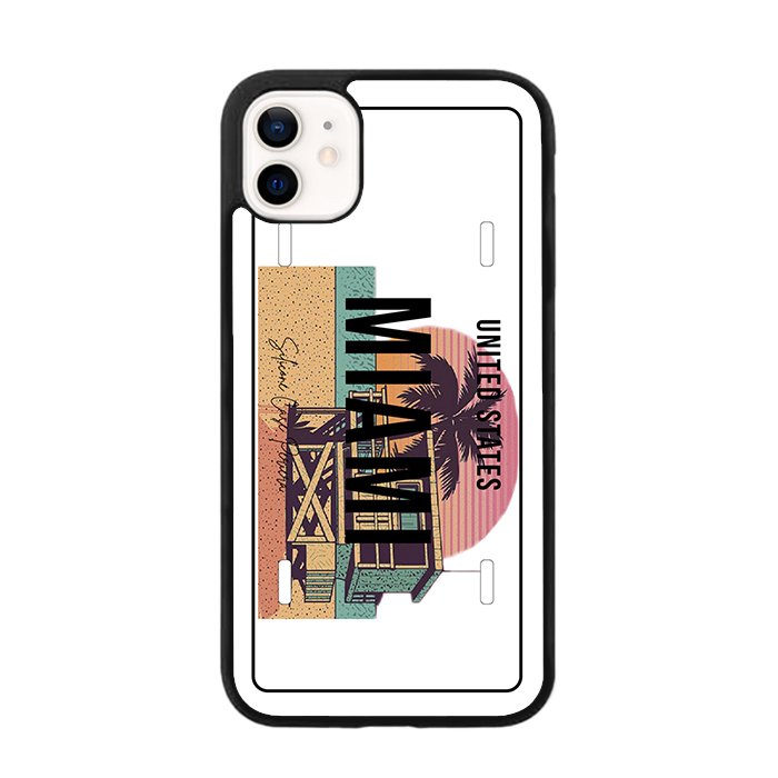 E. iPhone Placa Miami