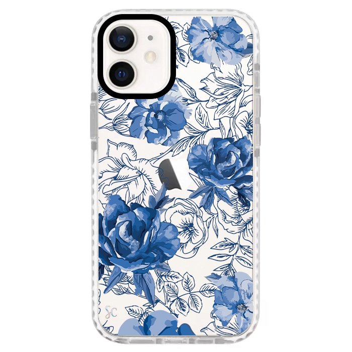 Case Celular Flores Azules - iPhone