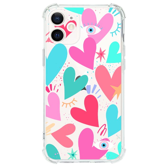 Case Celular Corazones 2 - iPhone