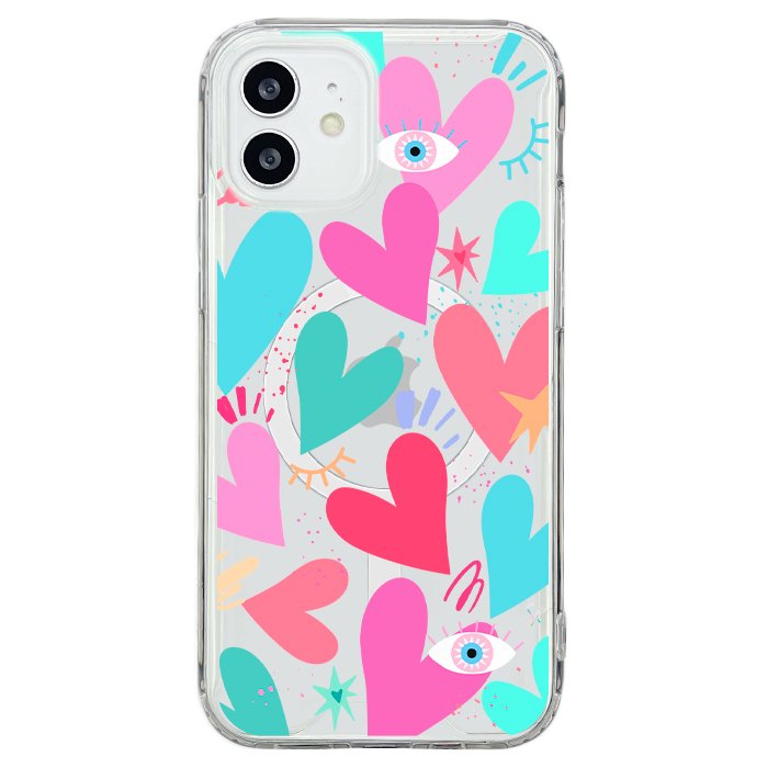 Case Celular Corazones 2 - iPhone