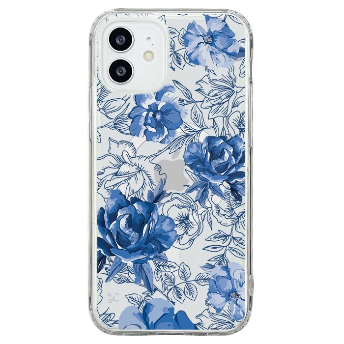 Case Celular Flores Azules - iPhone