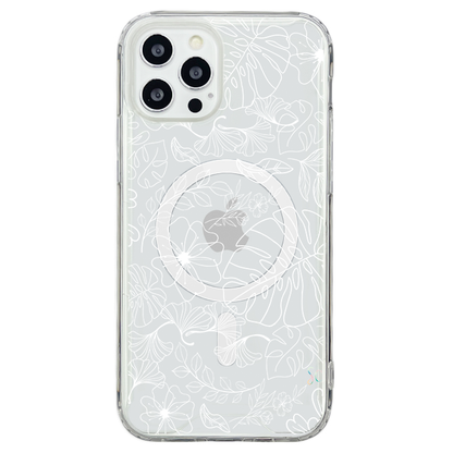 E. Case flores blancas - Samsung