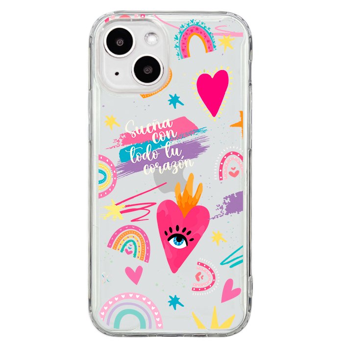Case Celular Corazones 3 - iPhone