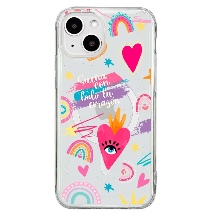 Case Celular Corazones 3 - iPhone