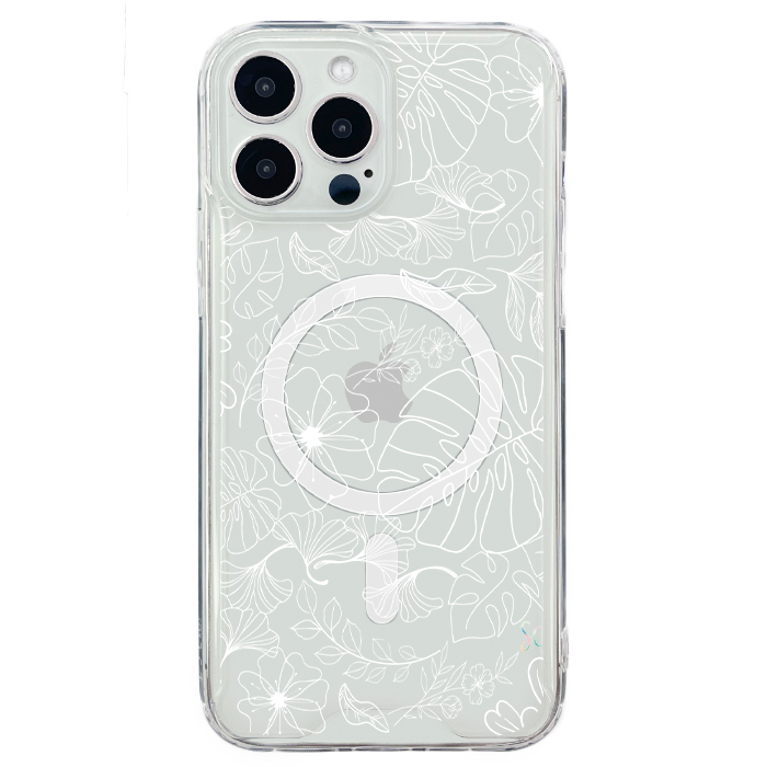 E. Case flores blancas - Xiaomi