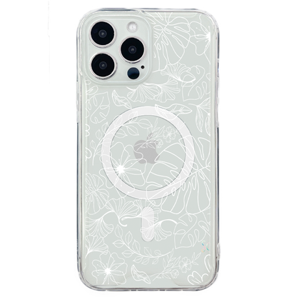 E. Case flores blancas - Huawei