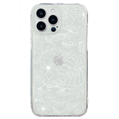 E. Case flores blancas - Samsung