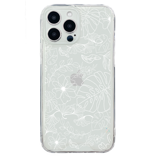 E. Case flores blancas - Samsung