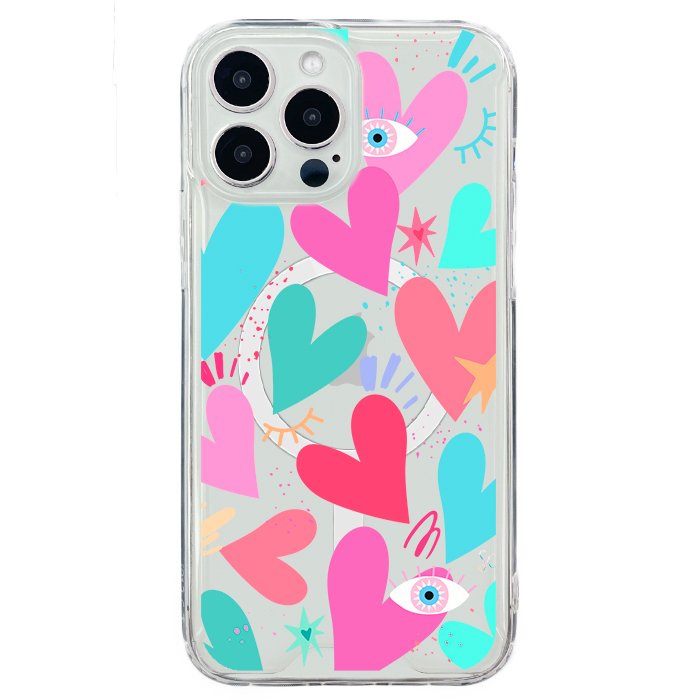 Case Celular Corazones 2 - iPhone