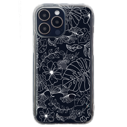 E. Case flores blancas - Samsung