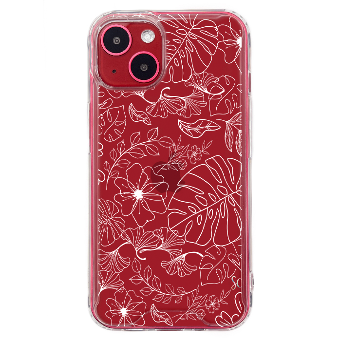 E. Case flores blancas - Samsung